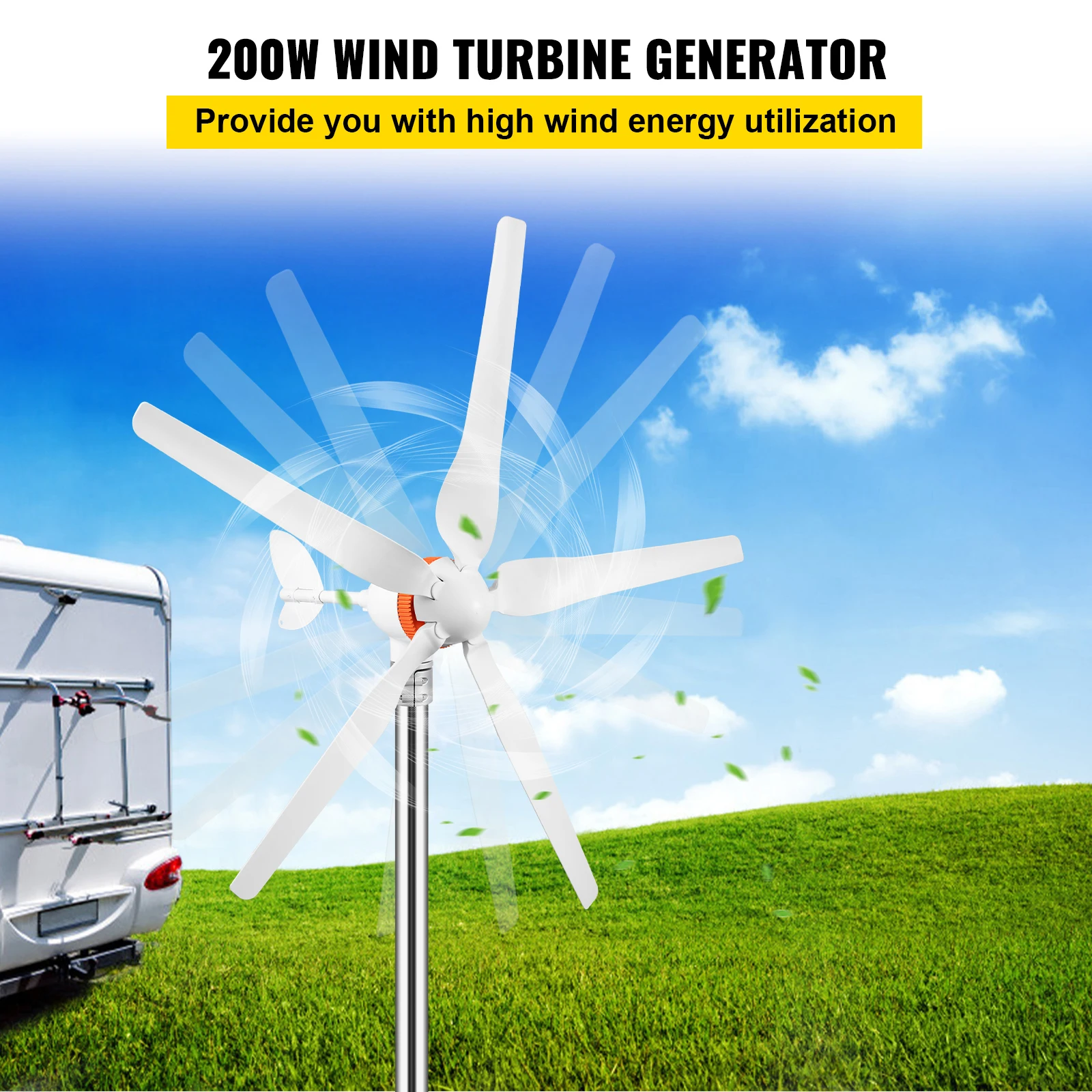Renewable Energy Use - Küçük Rüzgar Türbini Jeneratörü 300W 400W